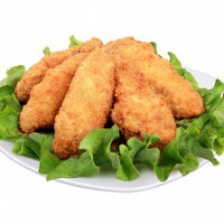 Куриные крылья в сухарях