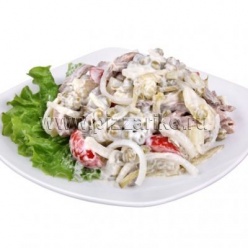 Салат Язык говяжий с корнишонами большая порция