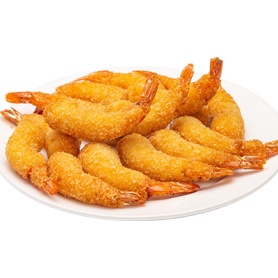 Тигровая креветка в сухарях