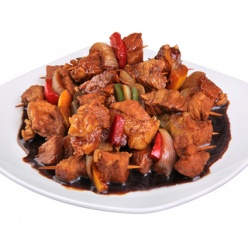 Шашлык на шпажке с овощами