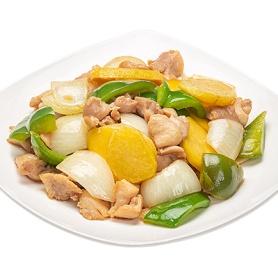 Курица со сладким перцем и картофелем